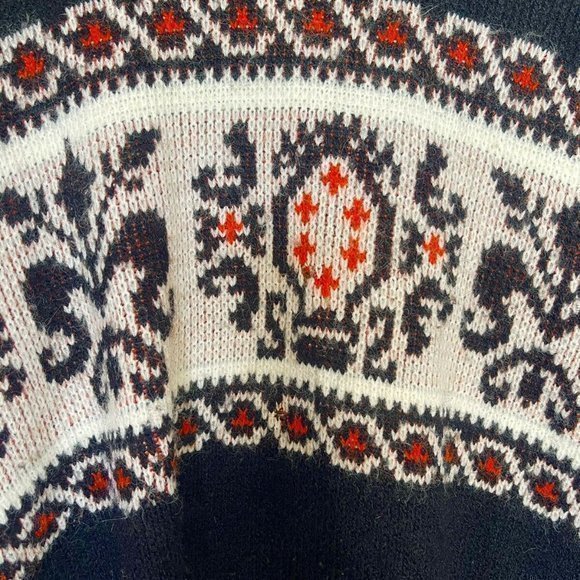 Sportswear Revere Sweater Knit Sz Large 80s 90s Crewneck Ugly sweater Vintage - Picture 5 of 12